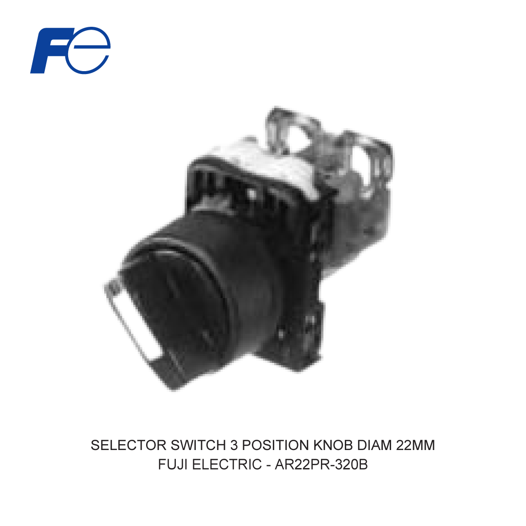 SELECTOR SWITCH 3 POSITION KNOB DIAM 22MM