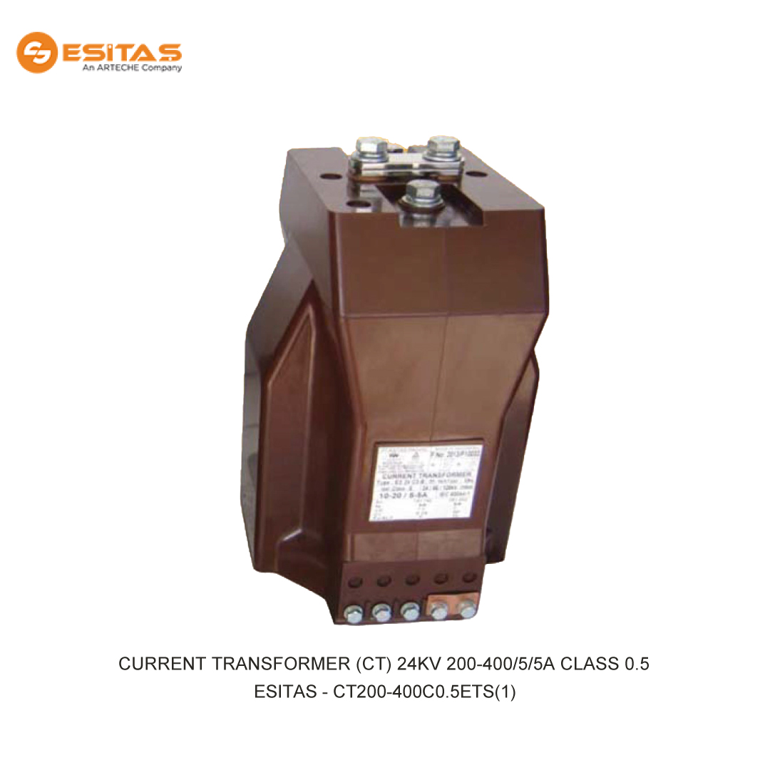 ESITAS CURRENT TRANSFORMER (CT) 24KV 200-400/5/5A CLASS 0.5