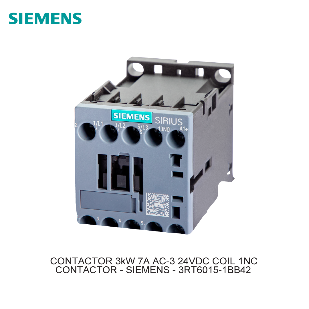 CONTACTOR 3kW 7A AC-3 24VDC COIL 1NC