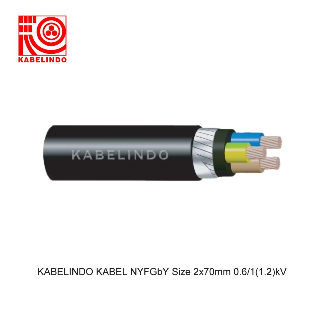 KABELINDO CABLE NYFGbY Size 2x70mm 0.6/1(1.2)kV
