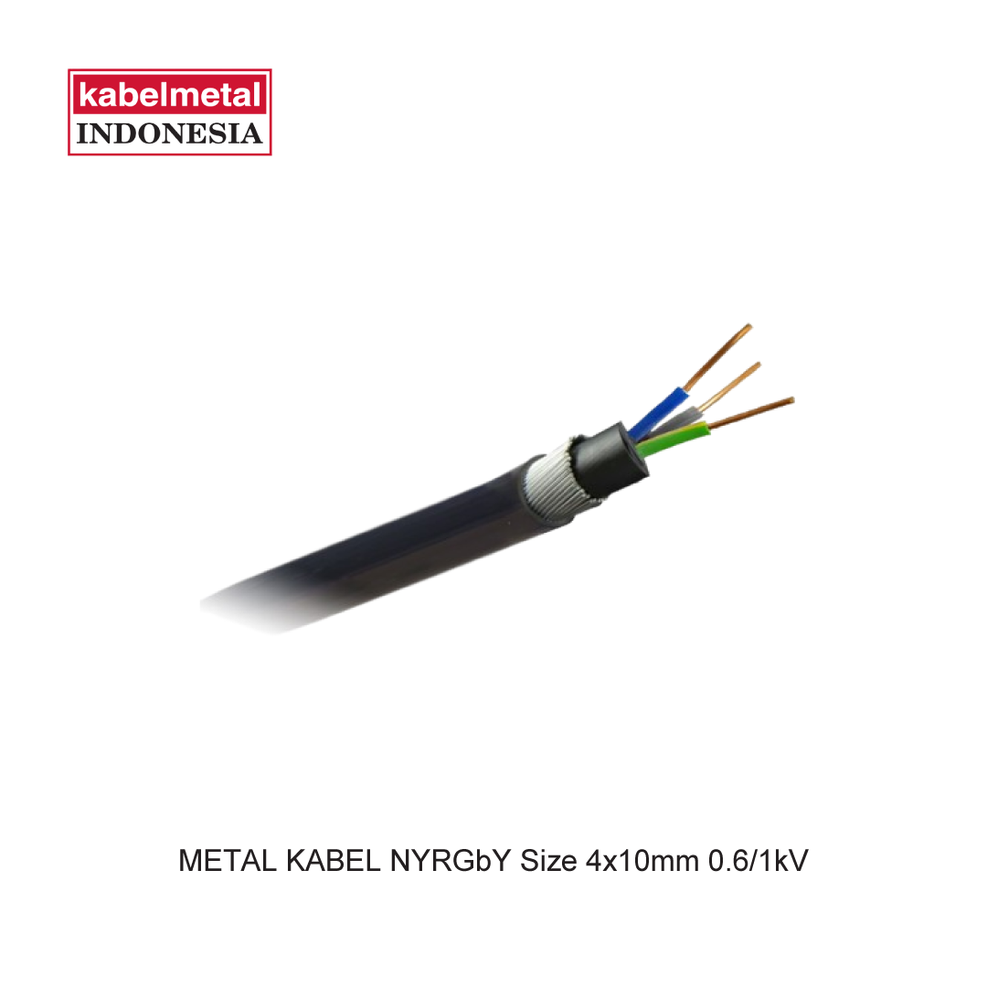 METAL KABEL NYRGbY Size 4x10mm 0.6/1kV