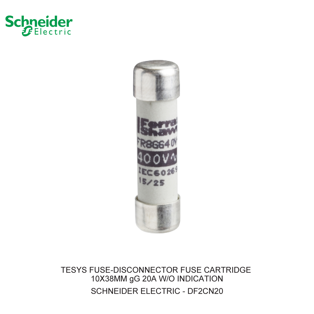 TESYS FUSE-DISCONNECTOR FUSE CARTRIDGE 10X38MM gG 20A W/O INDICATION (1 BOX = 10 PCS)