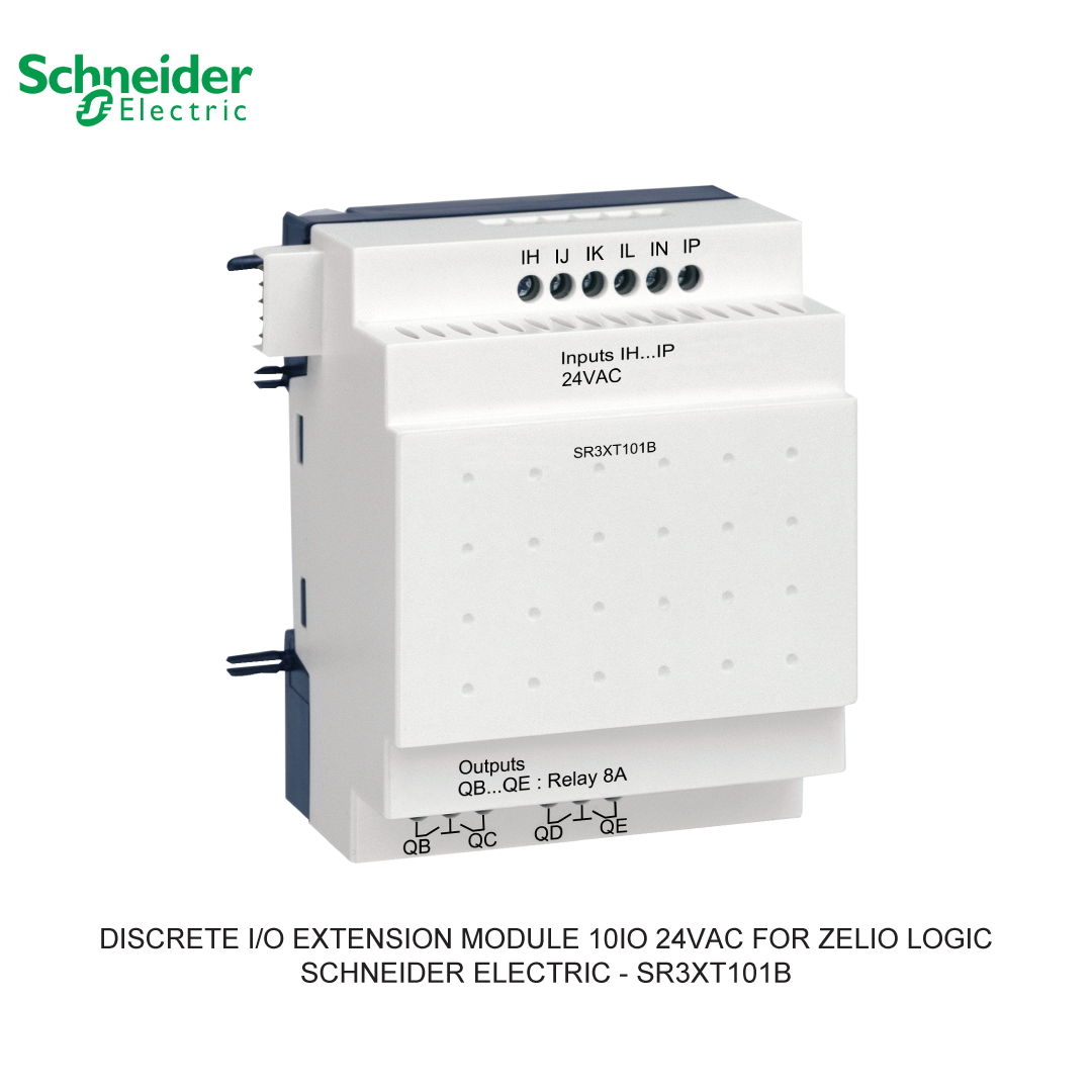 DISCRETE I/O EXTENSION MODULE 10IO 24VAC FOR ZELIO LOGIC