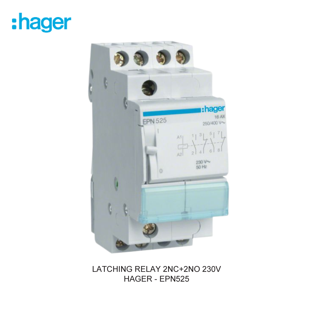 LATCHING RELAY 2NC+2NO 230V