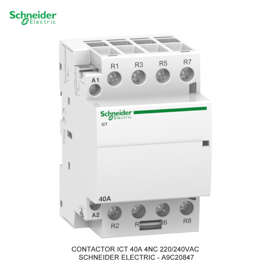 CONTACTOR ICT 40A 4NC 220/240VAC