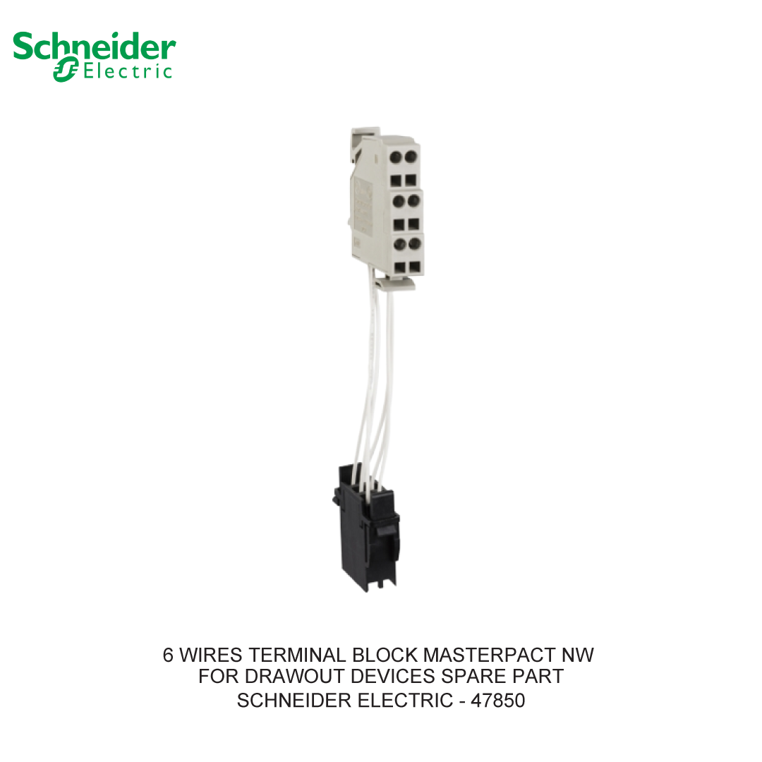 6 WIRES TERMINAL BLOCK MASTERPACT NW FOR DRAWOUT DEVICES SPARE PART