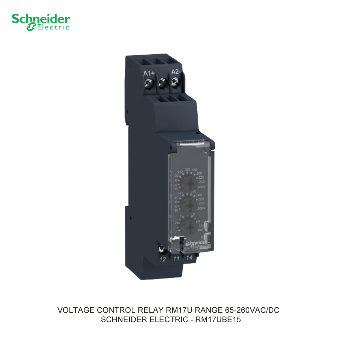 VOLTAGE CONTROL RELAY RM17U RANGE 65-260V AC/DC SCHNEIDER ELECTRIC