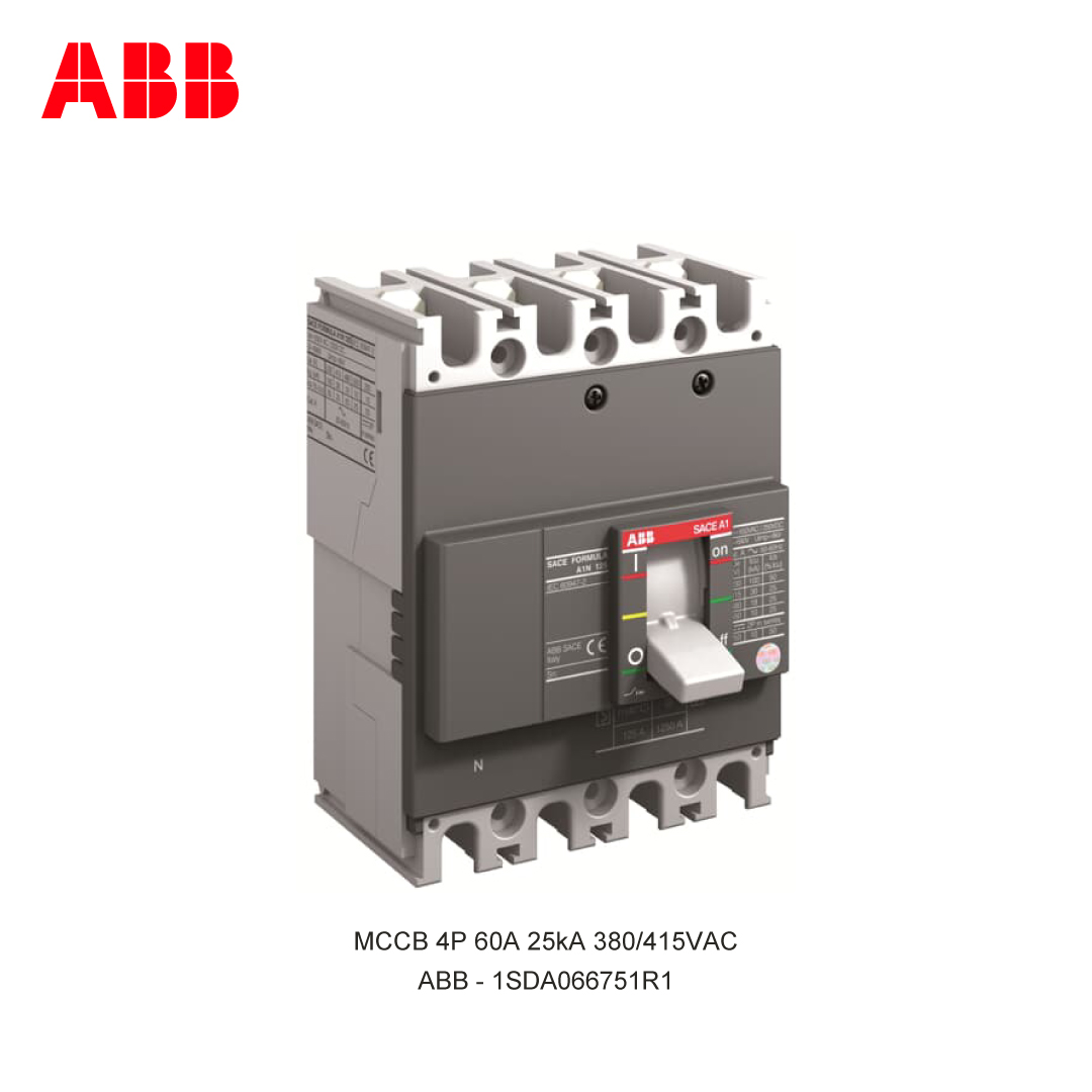 MCCB 4P 50A 25kA 380/415VAC