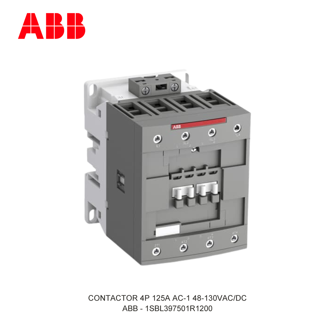 CONTACTOR 4P 125A AC-1 48-130V AC/DC