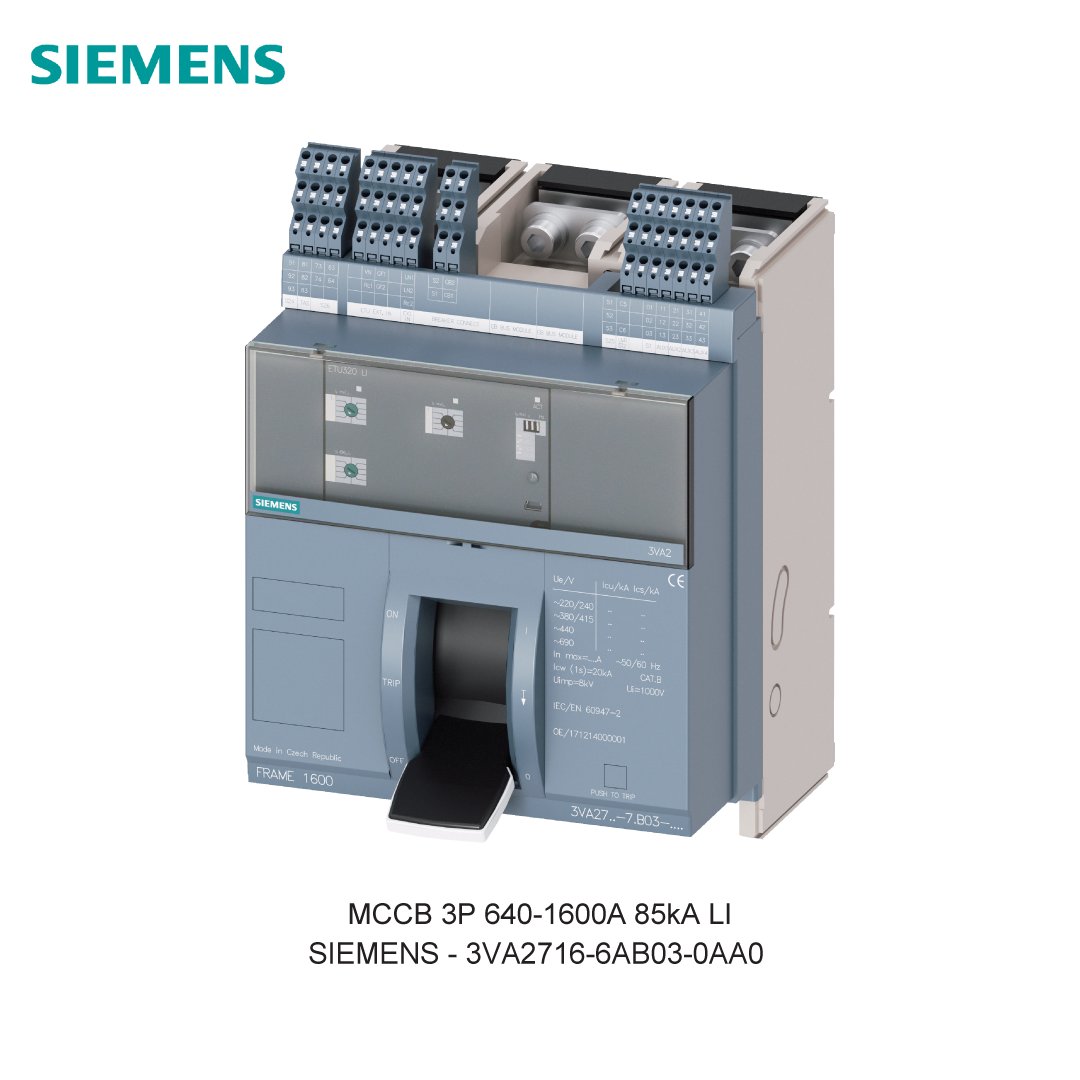 MCCB 3P 640-1600A 85kA LI