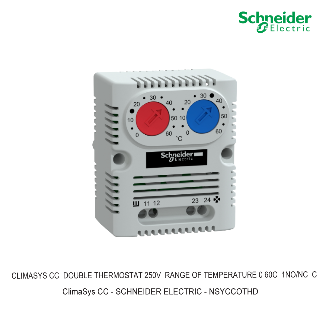 CLIMASYS CC  DOUBLE THERMOSTAT 250V  RANGE OF TEMPERATURE 0 60C  1NO/NC  C
