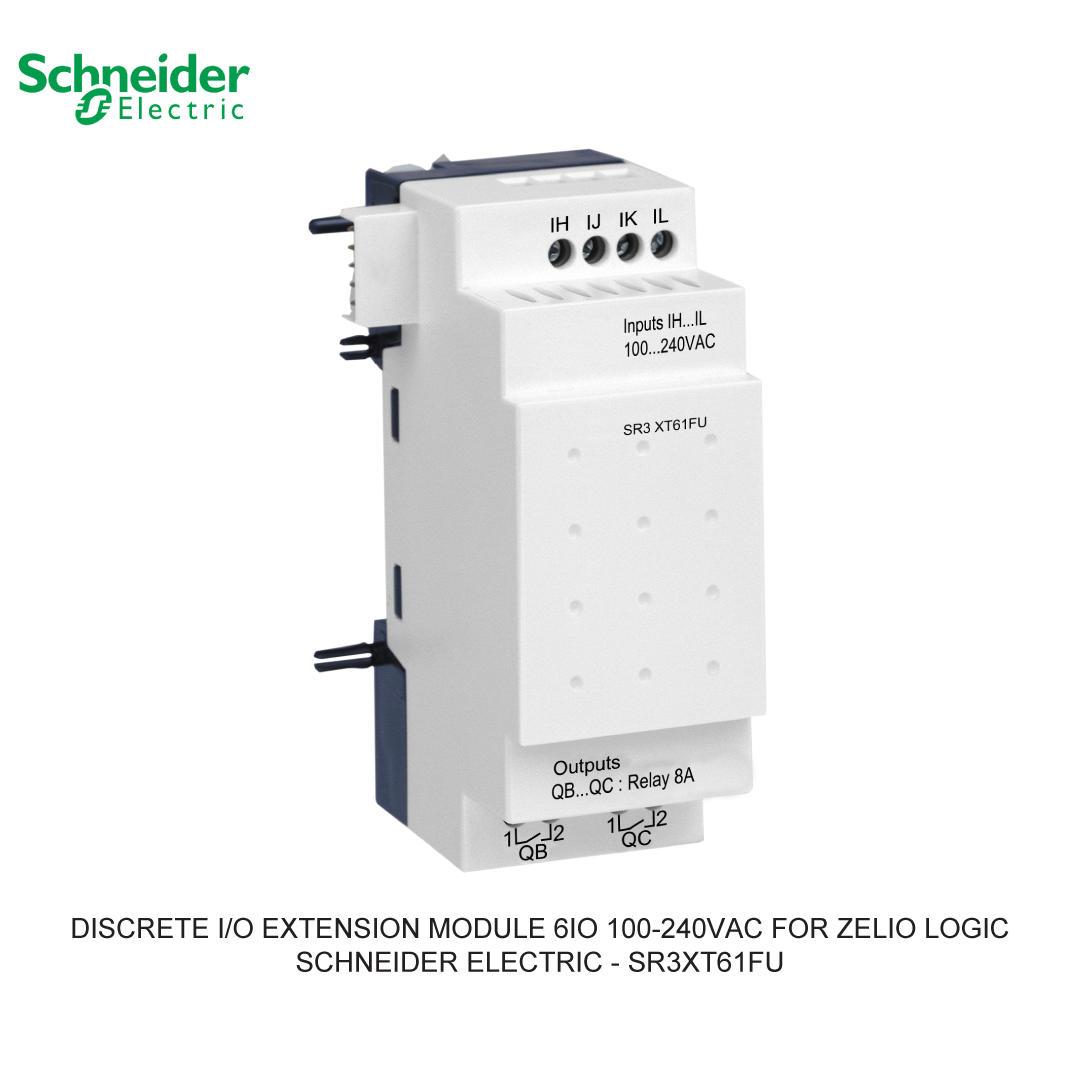 DISCRETE I/O EXTENSION MODULE 6IO 100-240VAC FOR ZELIO LOGIC