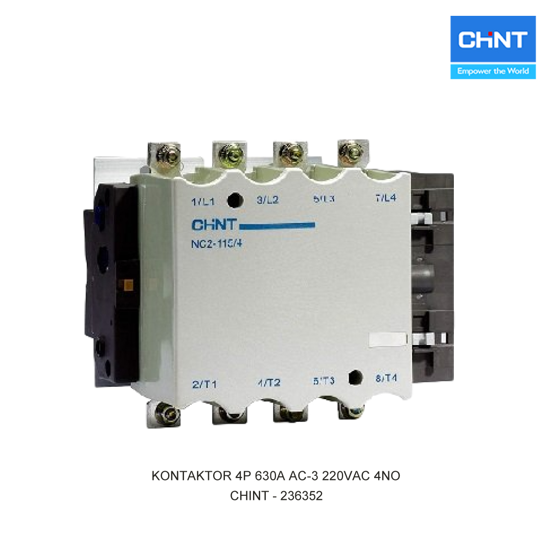 CONTACTOR 4P 630A AC-3 220VAC 4NO
