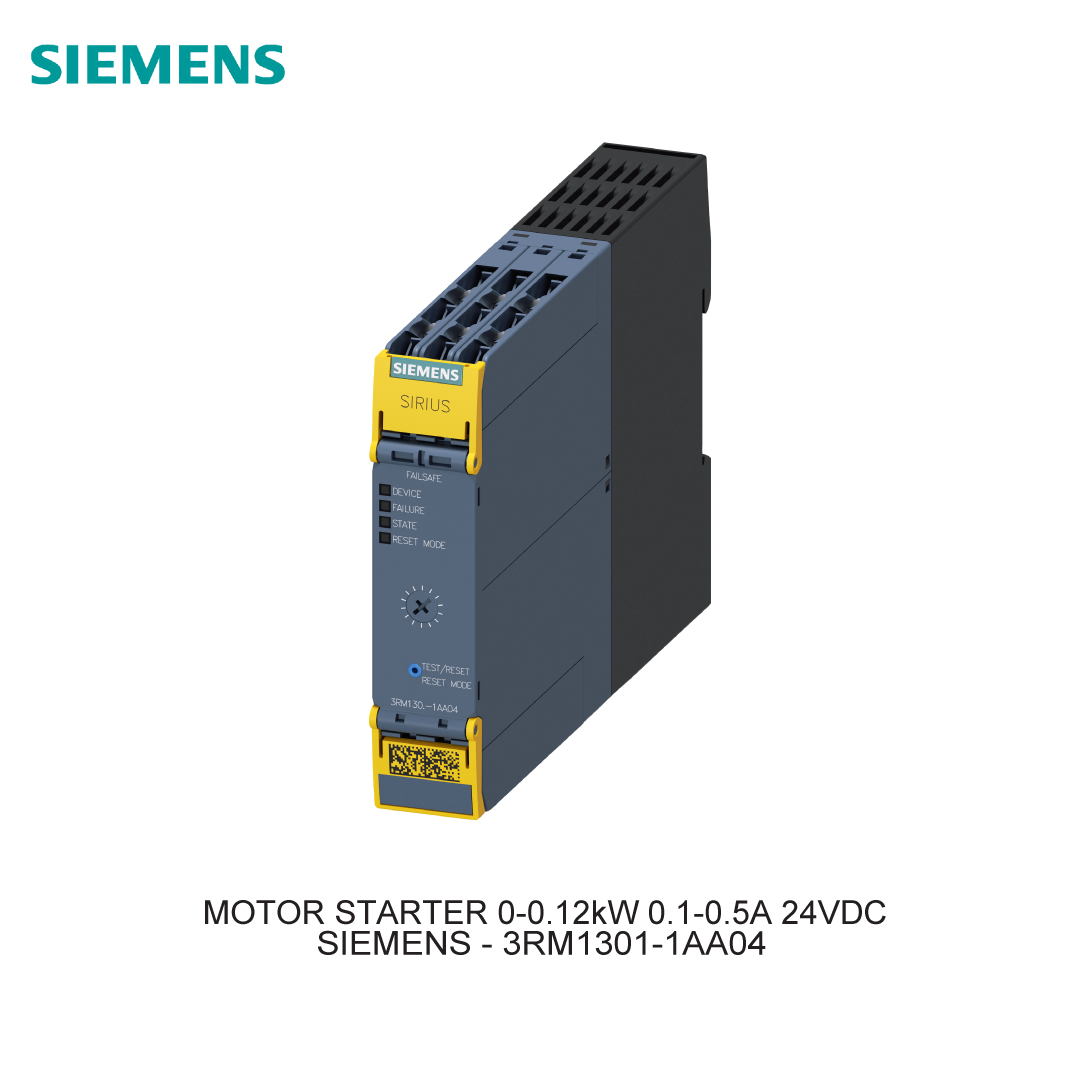 MOTOR STARTER 0-0.12kW 0.1-0.5A 24VDC