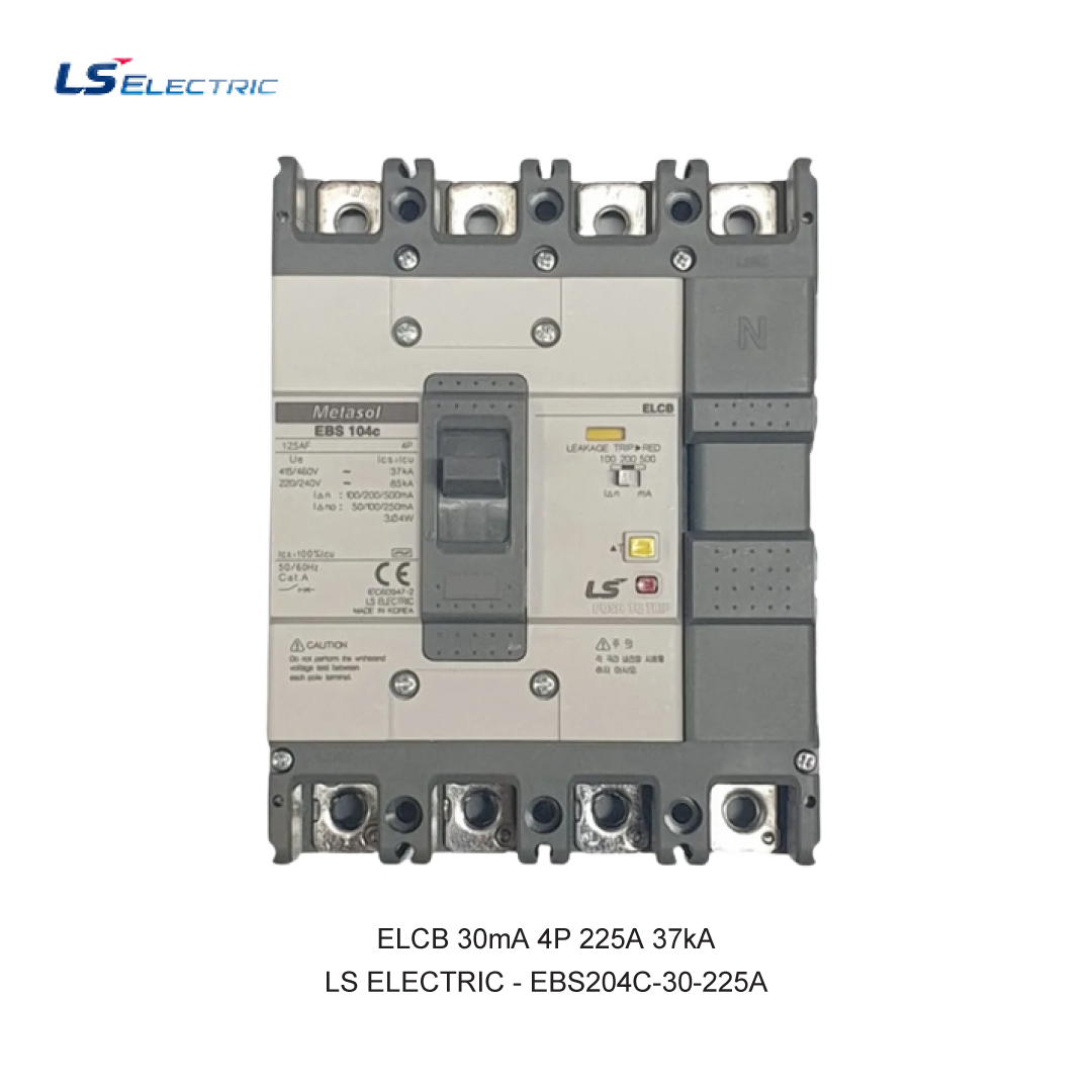 ELCB 30mA 4P 225A 37kA
