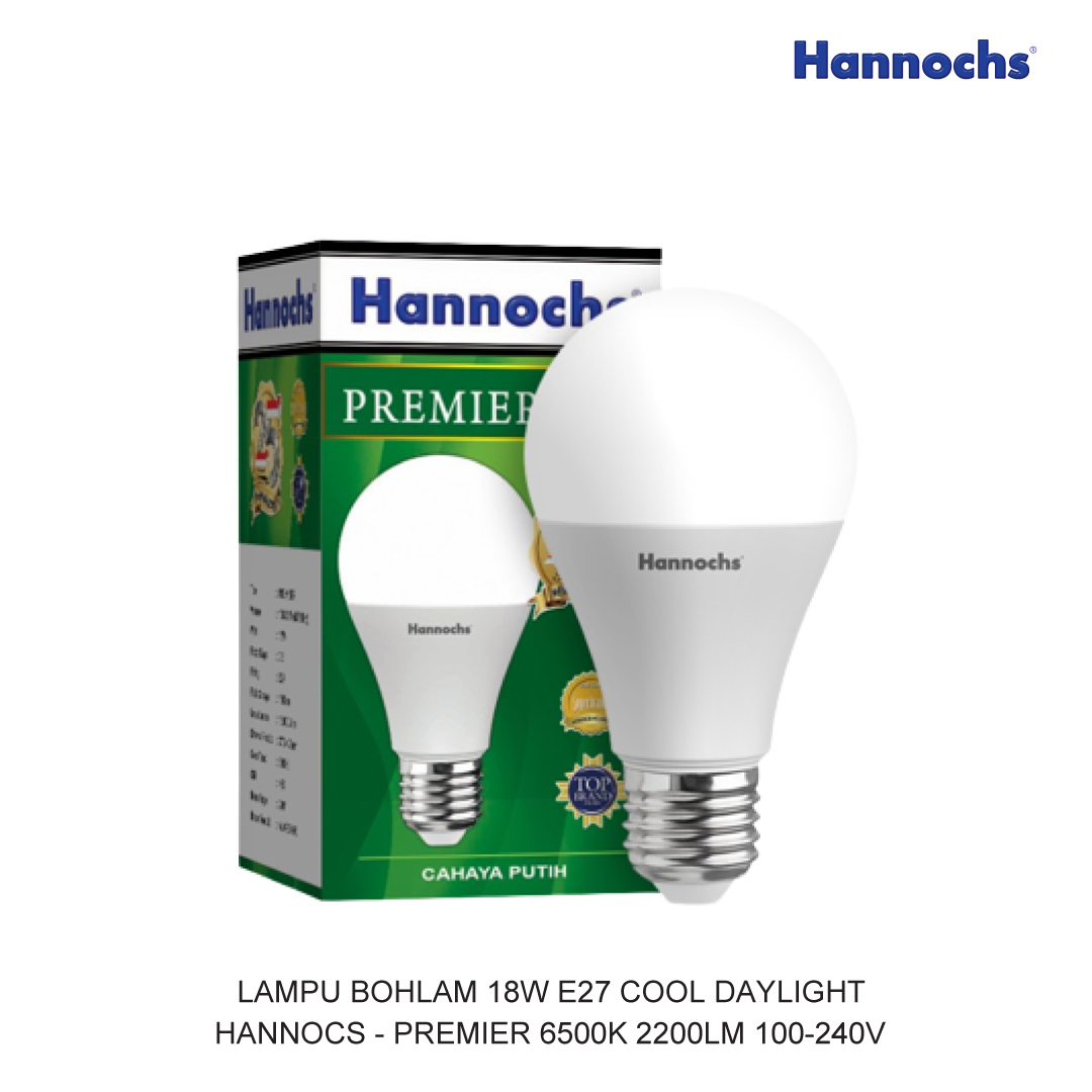 LED BULB 18W E27 COOL DAYLIGHT HANNOCHS