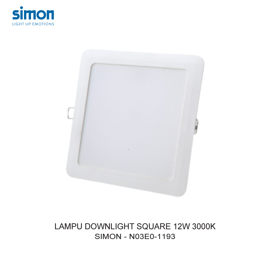 SIMON LED DOWNLIGHT SQUARE 12W 3000K