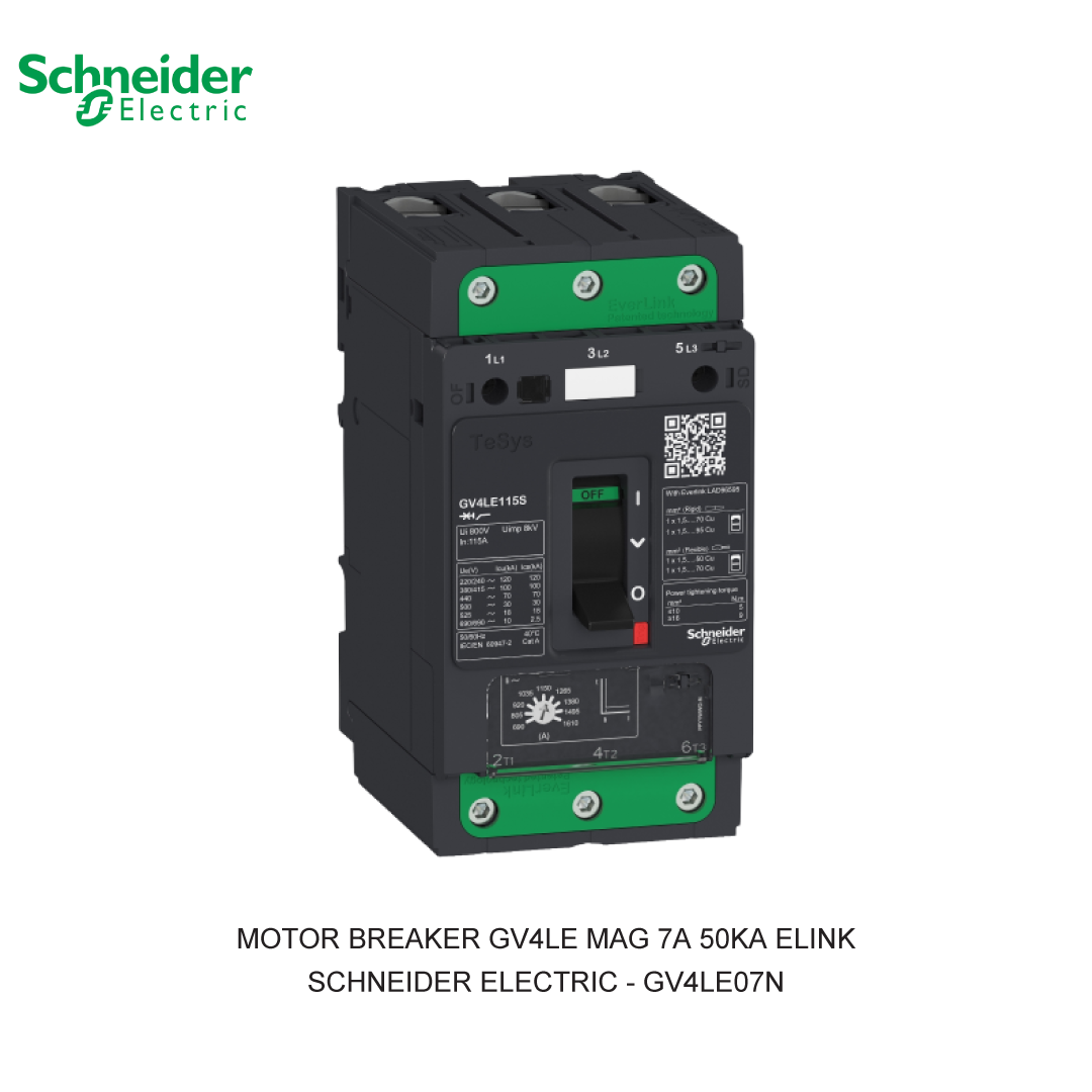 MOTOR BREAKER GV4LE MAG 7A 50KA ELINK