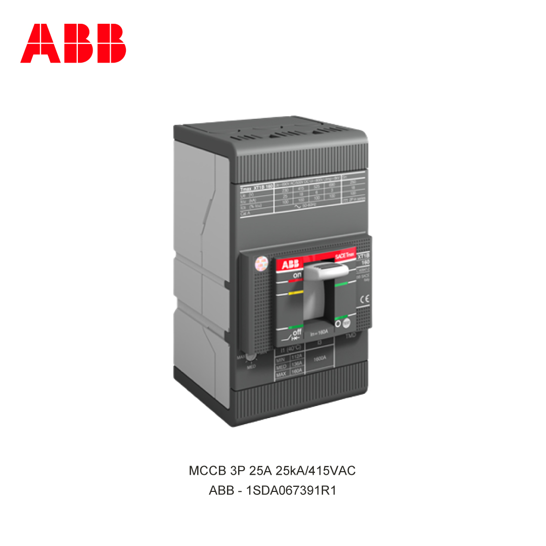 MCCB 3P 25A 25kA/415VAC