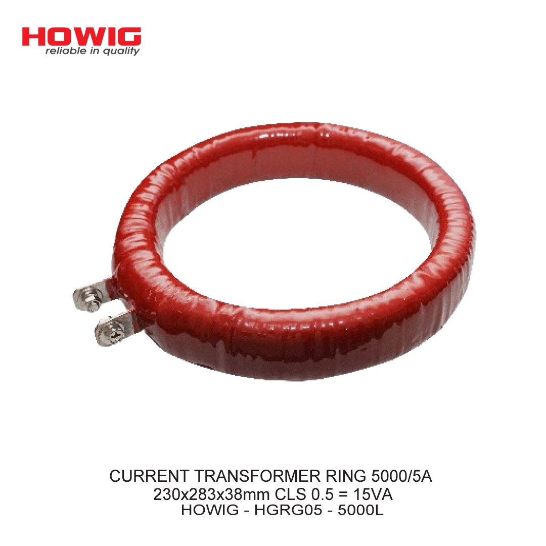 CURRENT TRANSFORMER RING 5000/5A 230x283x38mm CLS 0.5 = 15VA