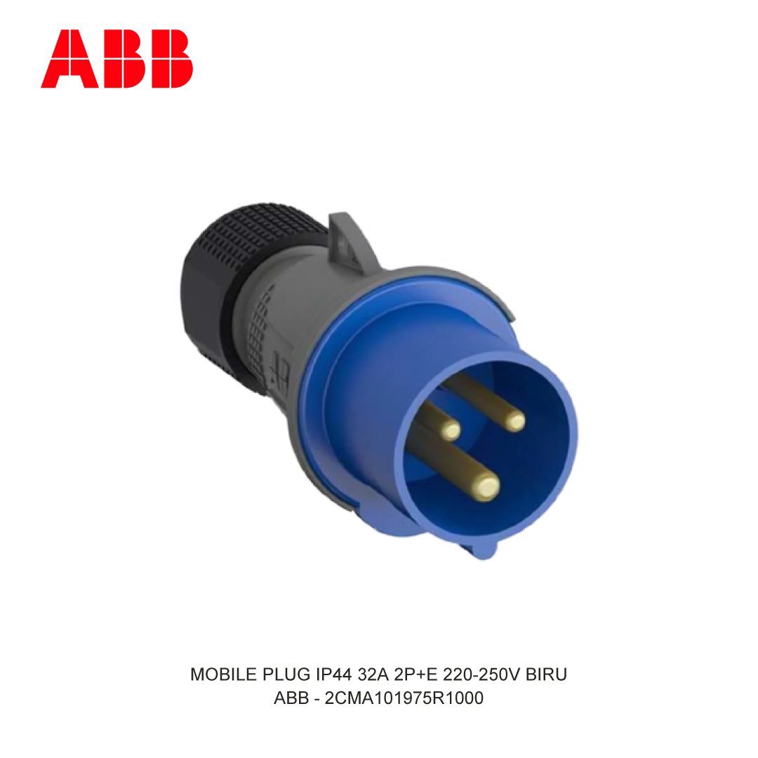 MOBILE PLUG IP44 32A 2P+E 220-250V BLUE