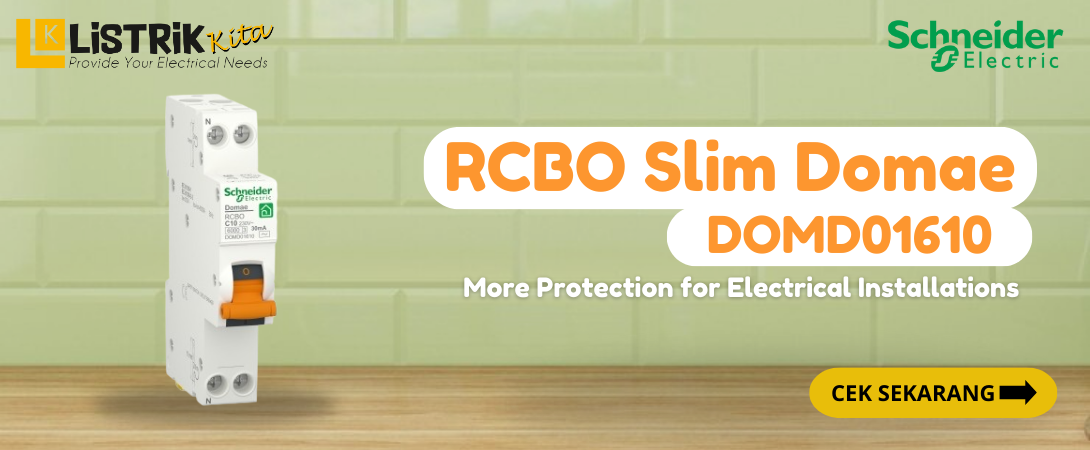 Get to Know RCBO Slim Domae DOMD01610 Schneider Eelectric