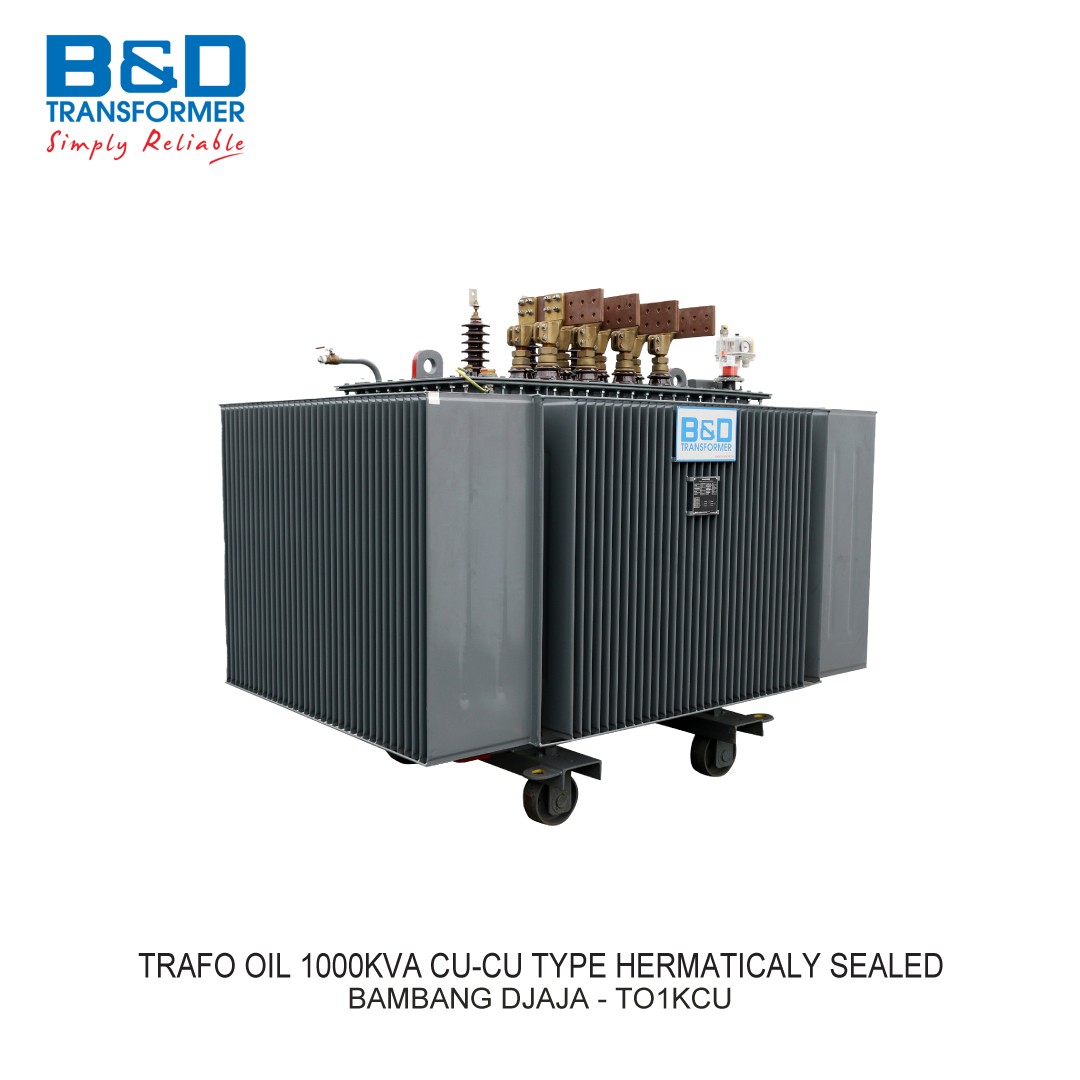 TRAFO OIL 1000KVA CU-CU TYPE HERMATICALY SEALED B&D