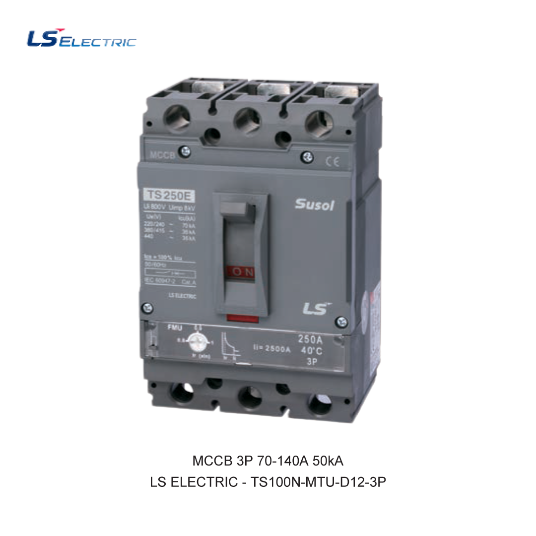 MCCB 3P 70-140A 50kA