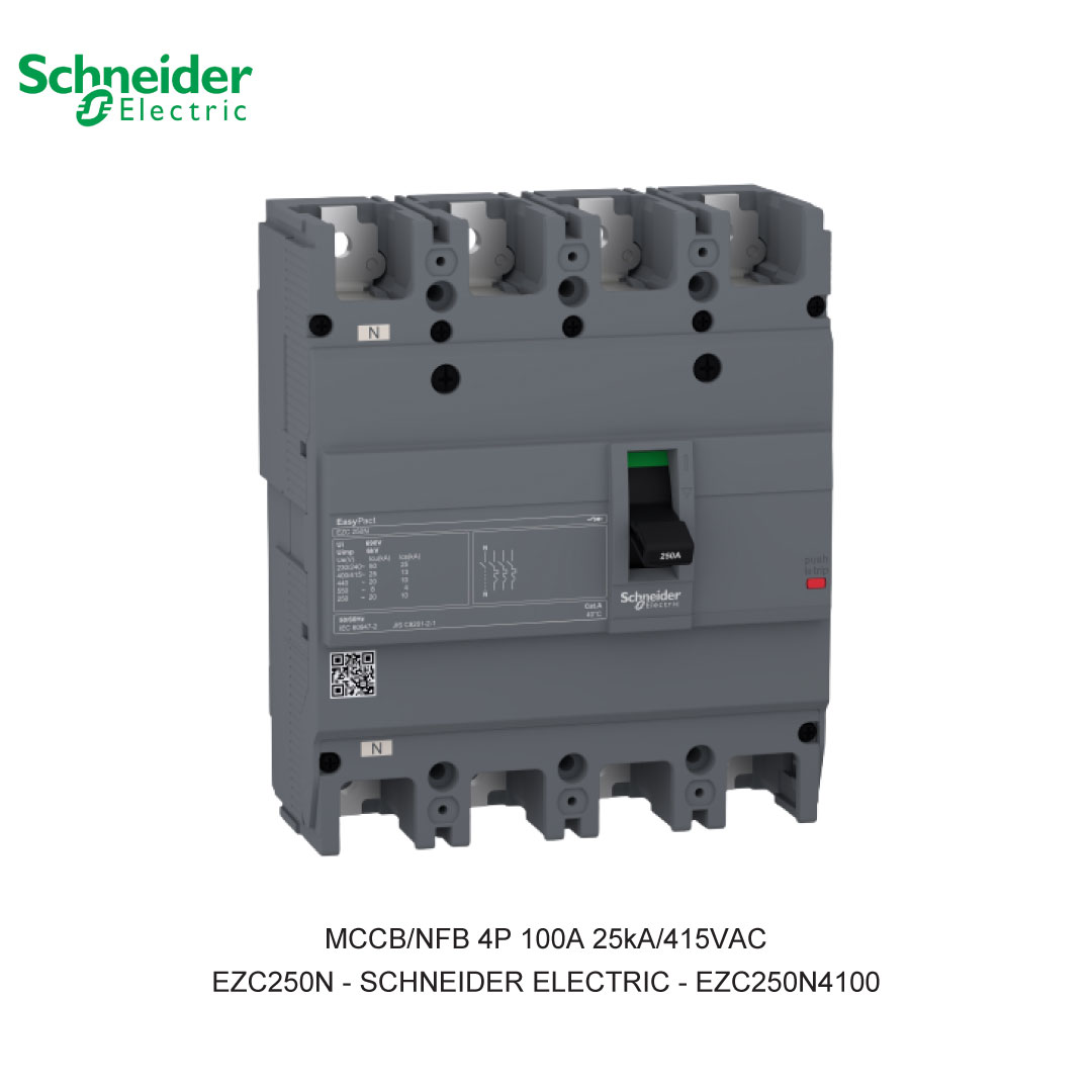 MCCB/NFB 4P 100A 25KA/415VAC